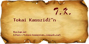 Tokai Kasszián névjegykártya